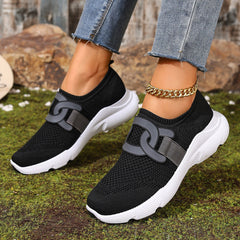 Adidași Damă Ortopedici din Plasă Respirabilă, Pantofi Sport Slip-On cu Talpă Moale Contra Durerilor de Picioare