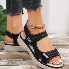 ✨【36-43】2026 noi sandale casual de marime mare pentru femei, stil sport sandale confortabile cu gura de pește într-o linie