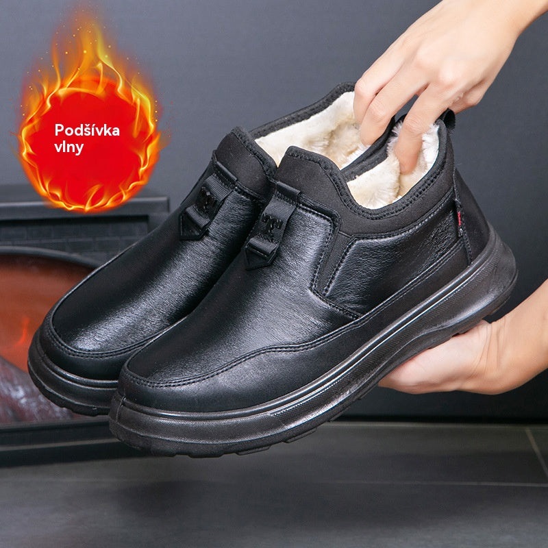 【50%ΕΚΠΤΩΣΗ】Νέες ανδρικές χειμερινές μπότες από βελούδο και χοντρό βαμβάκι