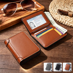 💼【100% piele naturală premium】: portofel de lux de înaltă calitate — definiția eleganței masculine