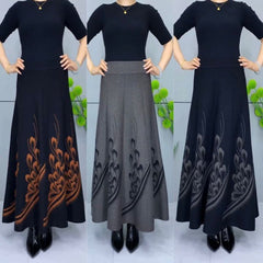 👗🎀【S-3XL】Fustă Midi din Lână, de Toamnă/Iarnă, Elegantă și Versatilă