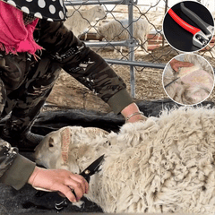 🐏✂️Foarfecă manuală mare pentru lână de primăvară