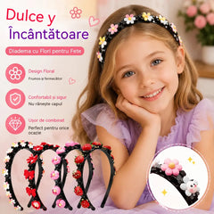 👑【5 piese】Bețișoare, clești și panglici împletite pentru fetițe