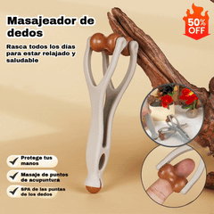 🎁【Cumpără 1 și primești 2】🌿 Aparat de masaj din lemn masiv pentru degete: rola din lemn natural ajută la stimularea punctelor articulare și la ameliorarea oboselii mâinilor. 🌿