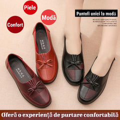 【35-41】Νέα μόδα δέρμα μαλακά παπούτσια casual μονή φλατ