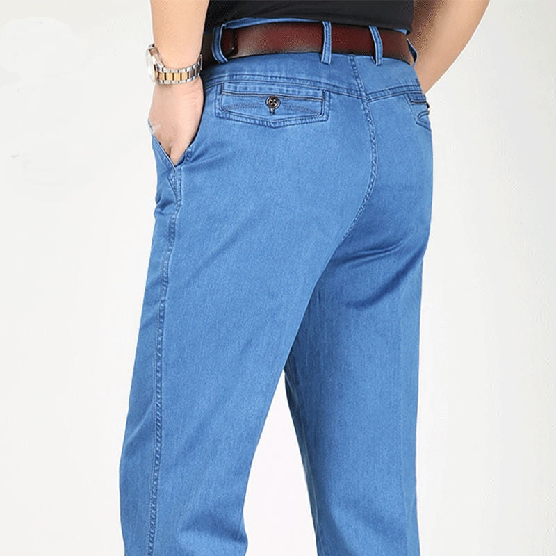 [50% Reducere] Blugi regular, 100% bumbac, cu elasticitate mare și confortabili
