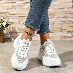 👟【+5 cm înălțare】pantofi casual la modă din plasă respirabilă｜model versatil de vară ✨