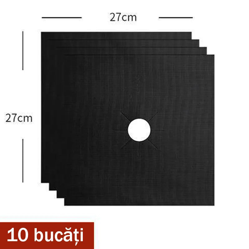 🧽【Set economic de 10 bucăți】Covorașe anti-grăsime pentru aragaz / protecție rezistentă la temperaturi ridicate