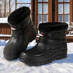 [50% Reducere] Pantofi bărbătești călduroși și impermeabili, căptușiți cu fleece, rezistenți și potriviți pentru ploaie și zăpadă