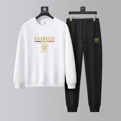 👕👖【Μπλούζα + Παντελόνι】🔥Νέα ανδρική casual αθλητική φόρμα