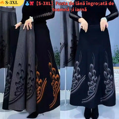 👗🎀【S-3XL】Fustă Midi din Lână, Fashion Toamnă/Iarnă, Elegantă și Versatilă