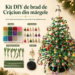 🎄 Set DIY Brad de Crăciun din Mărgele cu Lumini! Creează-ți propria magie de sărbători! ✨✨