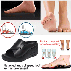 👡【Toc 5,5 cm】Sandale Damă cu Talpă Moale și Platformă