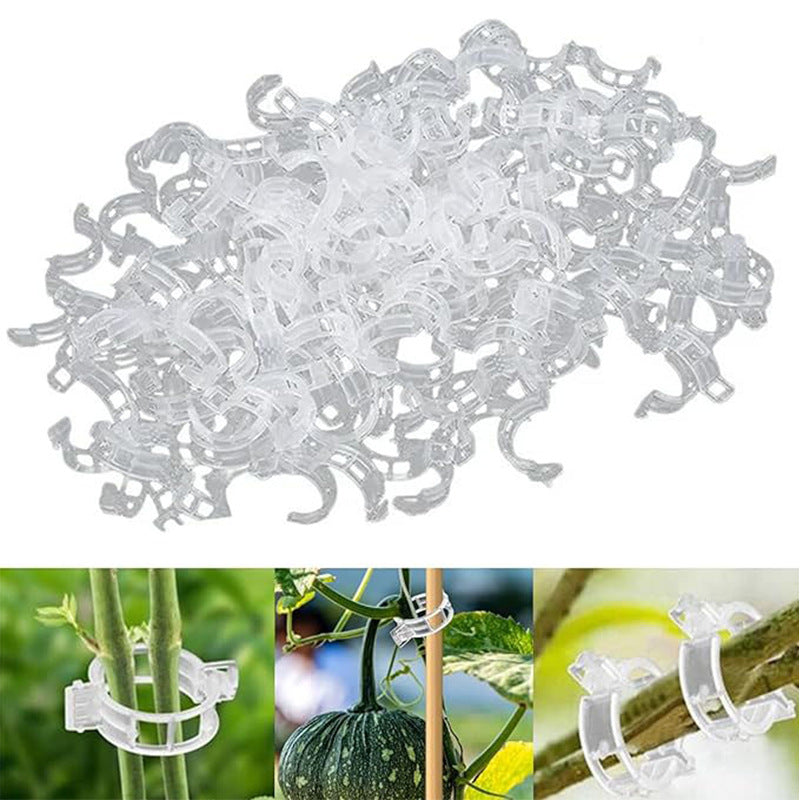 🌳【Set de 200 de bucăți】🌱Cleme de susținere pentru creșterea plantelor