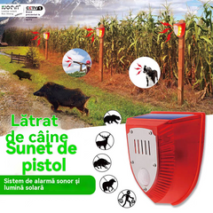 🐗🐗Lumină de alarmă de securitate solară