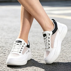 Pantofi Sport Ortopedici Damă: Talpă Ergonomică Groasă și Moale, Textură Aerisită cu Ventilație, Mers Confortabil Fără Oboseală
