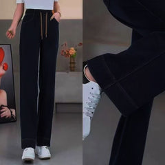 【Sosire nouă】Blugi de damă casual, cu elasticitate ridicată și croială lejeră