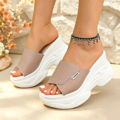 👡Papuci la modă cu talpă groasă și efect de înălțare