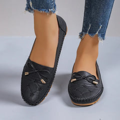 Mocasini Ultra-Flexibili cu Fundiță: Talpă Moale Anti-Oboseală, Slip-On Casual, Mărimi 36-43