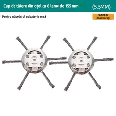 🧰🔥【Cumperi 1, primești 1 gratis】🔥 Cap de tăiere cu fir de oțel pentru îndepărtarea buruienilor – accesoriu pentru motocoasă / mașină de tuns iarba