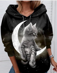 🐱【S-6XL】Bluză nouă de iarnă pentru femei cu design drăguț de pisică