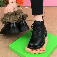 🎉👞Cizme Martens pentru Femei, Moderne și Elegante, din Piele Adevărată