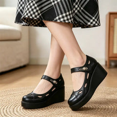 Pantofi de Vară cu Platformă și Toc Gros – Eleganță Stabilă, Mers Ușor și Confort Ortopedic! 👡✨
