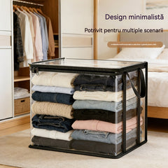 3 piese 🔥 Ofertă limitată: 49% REDUCERE 📦 Geantă de depozitare din plastic transparent, mare, rezistentă și groasă, pentru haine, mutări și organizare