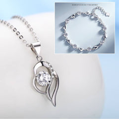 ✨✨Set de brățări din argint 925 + Colier Inima Oceanului 🌊💙