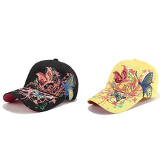 Accesoriul Perfect de Vară 2026 ✨ Șapcă Stil Coreean cu Broderie Fluturi și Paiete 🧢 Protecție Solară & Stil Inconfundabil ✨ Oferta Limitată: 【1+1 GRATIS】!