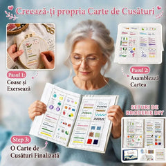 🧵Carnet Handmade pentru Cusut cu Broderie Textilă