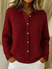 🔥🎉【acum la reducere de 50%】🌷⛄Cardigan tricotat de damă, elegant și modern, cu croială lejeră