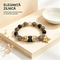 🐾 Purtat ca un talisman: Brățară cu mărgele în stil retro luxury, cu tematică de protecție a animalelor de companie