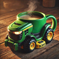 🔥 Cană de cafea retro premium – design în formă de tractor
