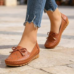 Mocasini Ultra-Flexibili cu Fundiță: Talpă Moale Anti-Oboseală, Slip-On Casual, Mărimi 36-43