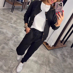 🧥🌙 Confortabil și elegant, setul casual de hanorac și jachetă este acum disponibil! 💃【Bluză + Pantaloni】