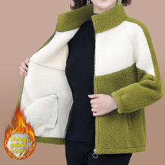 ❄️Geacă de iarnă nouă din fleece multicolor
