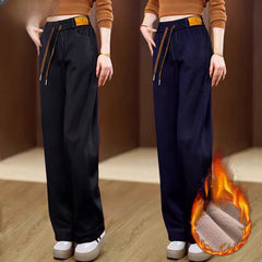 🔥【Bestseller în magazin】👖 Blugi casual, cu talie înaltă, căptușiți cu fleece