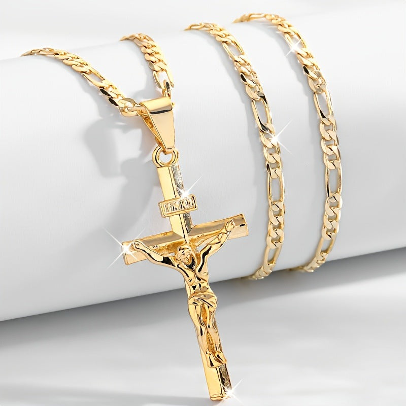 2 bucăți✝️✨【Cumpără unul, primești unul gratuit】✝️Colier cu Crucea lui Iisus