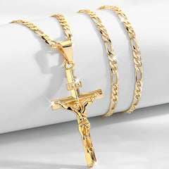 ✝️✨ 【Modern și Luxos】Cruce cu Iisus Hristos