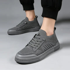 👟【Material respirabil nou îmbunătățit】Pantofi casual bărbătești din material tricotat flyknit – ușori, comozi și ultra respirabili