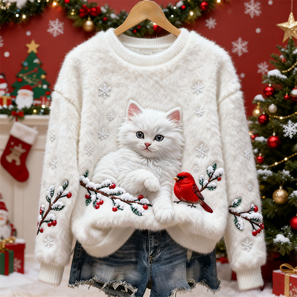 🎄❄️【Preț special -50%】Pulover de Crăciun pentru femei din flanelă, cu design excelent