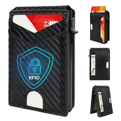 🔒 Portofel Inteligent Pop-Up cu Protecție RFID – Acces Rapid și Stil Premium
