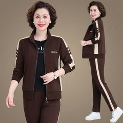 🔥【Geacă + Pantaloni】😍 Nou set de îmbrăcăminte sport pentru mărimi mari