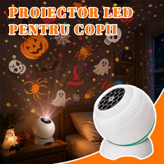 🌌 Proiector LED Atmosferă 4-în-1 – Crăciun, Halloween, Cupa Mondială și Lumea Oceanului, Rotire 360° prin USB! 🎄⚽