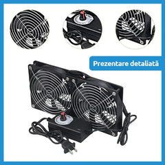 🌬️ Ventilator de evacuare cu debit mare de aer – răcire puternică și eficientă