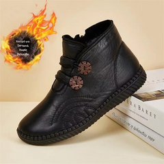 💥【Mărimi 35-40】Pantofi de damă, din piele, lucrați manual, bumbac, antiderapanți