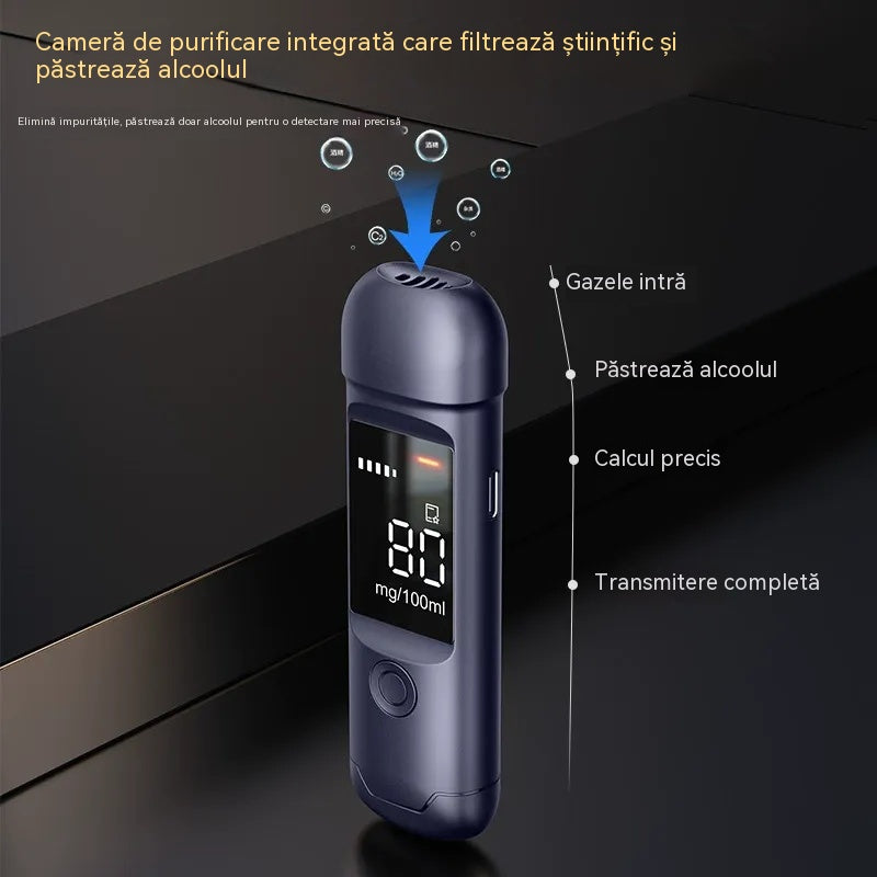 🍷 Alcool tester portabil de precizie – auto-test înainte de a conduce ✨