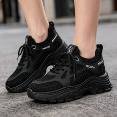 Adidași Stil Coreean „Chunky” cu Plasă Ultra-Respirabilă: Ușori, Cu Platformă, Mărimi 35-40