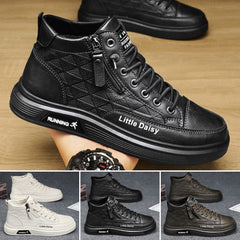 🔥【Mărimi 39-44】Adidași casual înalți pentru bărbați cu model și fermoar lateral